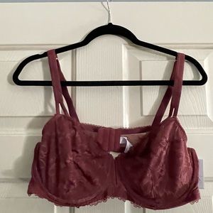 Women's Unlined Balconette Bra - Audenm Rubine 40D and size 34D